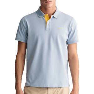 Polo GANT Men Contrast Pique Polo Dove Blue