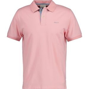 Gant - Heren Polo SS Regular Fit Contrast Pique Rugger Polo - Roze