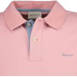GANT - Contrast Pique Polo - Poloshirt - Bubbelgum Pink - 96% Katoen, 4% Elastaan