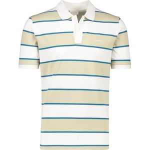 Gant - Polo - Beige - Katoen - Korte Mouw - Normale Fit