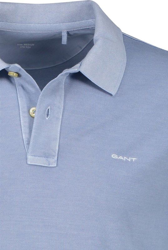 Gant - Polo - Lichtblauw - Katoen