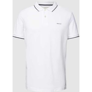 GANT - Tipping Ss Pique Polo - Wit - Katoen