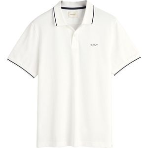 GANT - Tipping Ss Pique Polo - Wit - Katoen