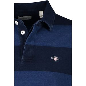 Gant - Rugby - Donkerblauw - 100% Katoen - Lange Mouwen