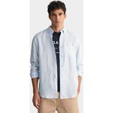 Gant Casual hemd lange mouw linen stripe shirt 3240105/468