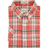 Gant - Casual Overhemd - Veelkleurig - Katoen - Korte Mouwen