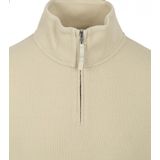 Gant Half Zip Trui Ecru - Heren - Pullovers