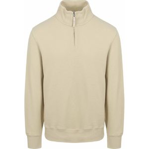 Gant Half Zip Trui Ecru - Heren - Pullovers