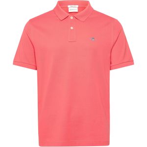 Gant - Heren Polo SS Regular Shield Pique Polo - Roze