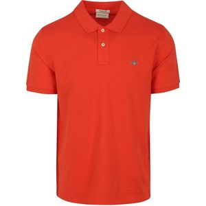 Gant - Poloshirt - Rood - 100% Katoen - Regular-Fit Pasvorm