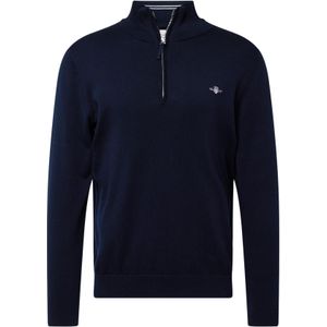 GANT - Men Classic Cotton Half Zip - Evening Blue - 100% Katoen