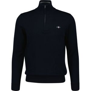 GANT - Classic Cotton Half Zip - Sweater - Evening Blue - Katoen 100%