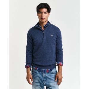 Gant Troyer "CLASSIC COTTON HALF ZIP", mit gerippten Details