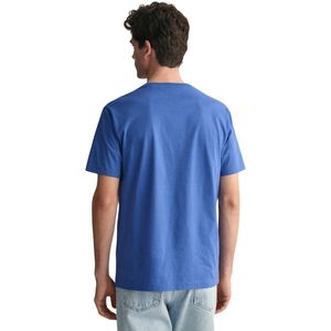 GANT - T-shirt - Katoen - Korte Mouwen - Ronde Hals - GANT Schild