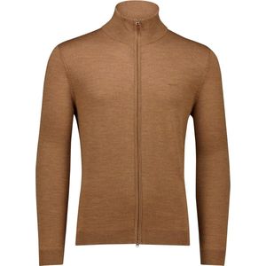 Gant - Gebreid Vest - Bruin - 100% Merinowol