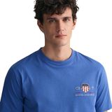 GANT Shield T-Shirt ronde hals , Effen