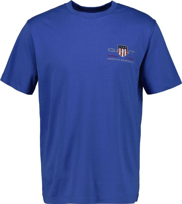 GANT Shield T-Shirt ronde hals , Effen