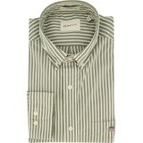 Gant - Overhemd - Groen Gestreept - Katoen