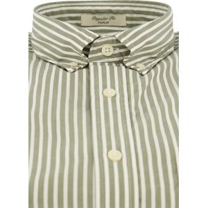 Gant - Overhemd - Groen Gestreept - Katoen
