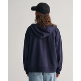 GANT - Hoodie - Marineblauw - Katoen
