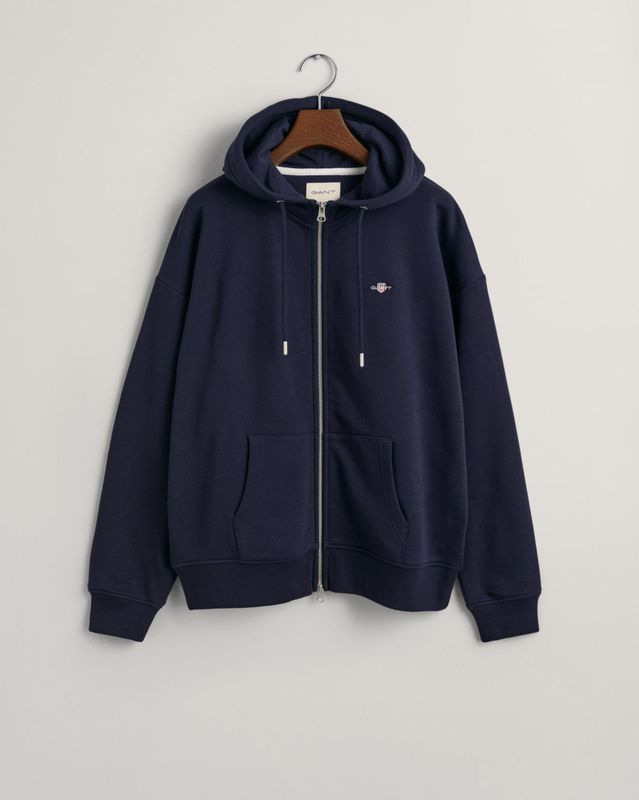 GANT - Hoodie - Marineblauw - Katoen