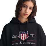 GANT - Sweatshirt - Grijs - Capuchon - Lange Mouw