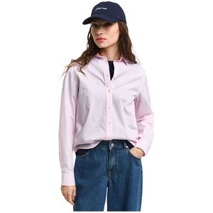 Gantvoor vrouwen. 4300348 Overhemd Regular Fit popeline wit (32), Casual, Katoen, Lange mouwen