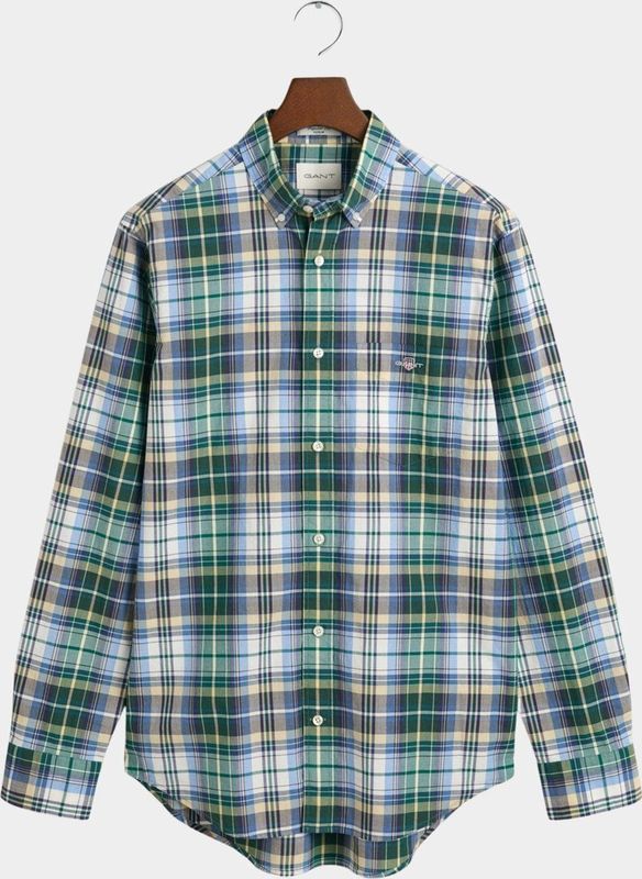 Gant - 3240165 - Overhemd - Geruit - Lange Mouwen - 100% Katoen