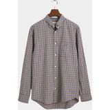 Gant Overhemd Twill Gingham Multicolour - Overhemden Casual
