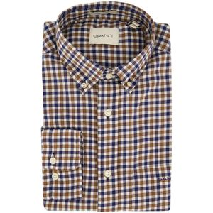 Gant Overhemd Twill Gingham Multicolour - Overhemden Casual