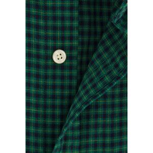 Gant - Regular Fit Overhemd - Groen en Blauw Geruit - 100% Katoenflanel