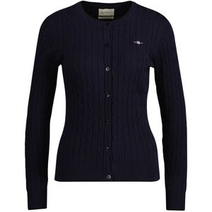 GANT - 4800103 - Gebreid Vest - Marineblauw - Lange Mouwen