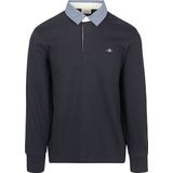 GANT - Reg Chambray Heavy Rugger - Poloshirt - Grey Melange
