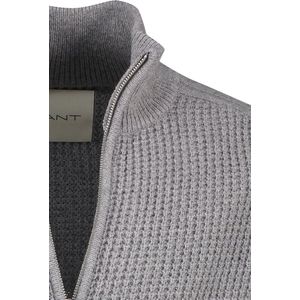 Gant - Vest - Grijs - Merinowol