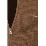 Gant vest bruin