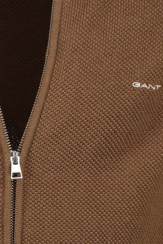 Gant vest bruin