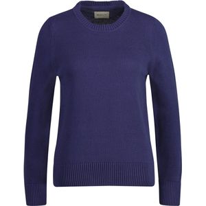 GANT Klassieke katoenen C-hals, Marineblauw (Dusty Navy), XS