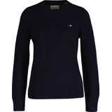 GANT Klassieke katoenen C-hals, crème, XS