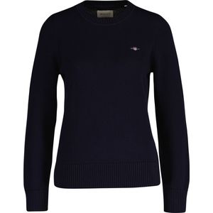 GANT Klassieke katoenen C-hals, crème, XS