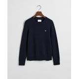 GANT Klassieke katoenen C-hals, crème, XS