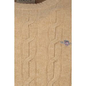 Gant trui camel grof gebreid