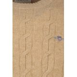 Gant - 8050213 - Trui - Bruin - Gebreid - Ronde Hals