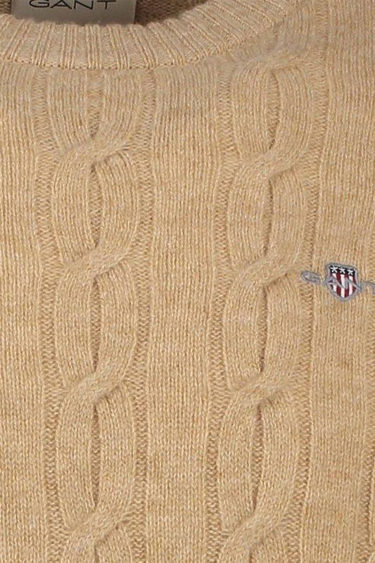 Gant - 8050213 - Trui - Wit - Gebreid van Schapenwol