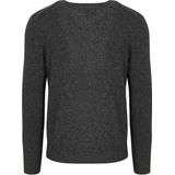 GANT Extra fijne lamswol met V-hals, Dk Charcoal Melange, S