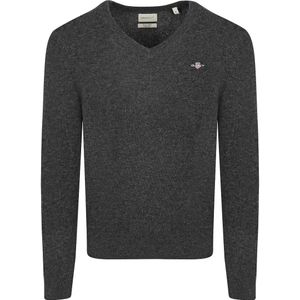 Gant Pullover V-Ausschnitt Wool Blend Navy Melange - Größe 3XL
