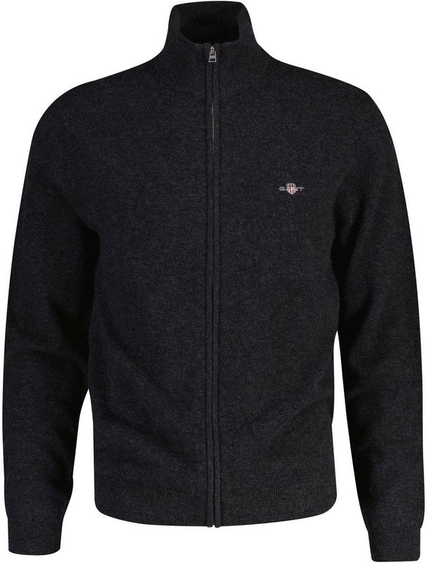 GANT - Gebreid Vest - Antraciet