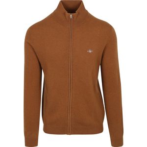 Gant Vest Woolblend Camel - Heren