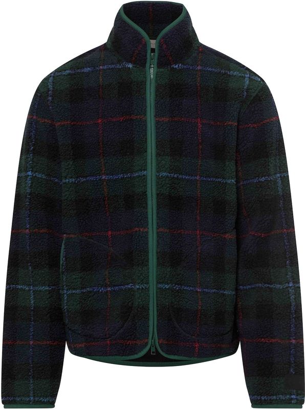 Gant - Vest - Groen - 100% Polyester - Geruit Patroon