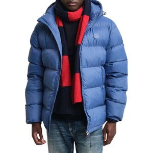 gewatteerde Gant winterjas blauw polyester