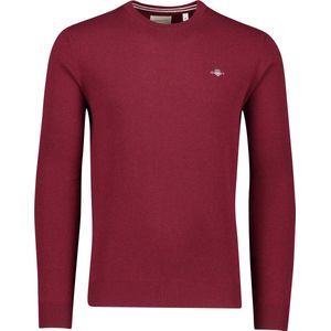 GANT - Men Superfine Lambswool Trui - Plumped Red - 100% Lamswol